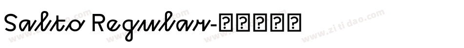 Salto Regular字体转换